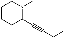 Piperidine, 2-(1-butynyl)-1-methyl- (9CI),51498-58-9,结构式