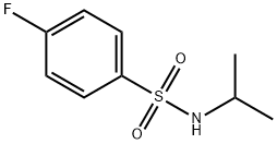 N-ISOPROPYL 4-FLUOROBENZENESULFONAMIDE,515-47-9,结构式