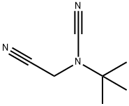 (シアノメチル)(1,1-ジメチルエチル)シアナミド 化学構造式