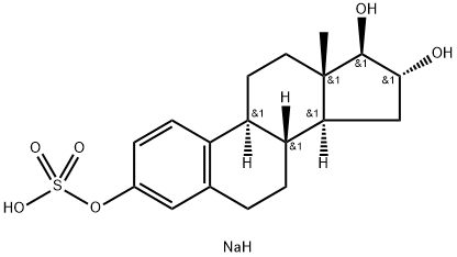 3-硫酸エストリオール ナトリウム塩 化学構造式