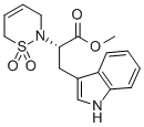 1H-INDOLE-3-PROPANOIC ACID, ALPHA-(3,6-DIHYDRO-1,1-DIOXIDO-2H-1,2-THIAZIN-2-YL)-, METHYL ESTER, (ALPHAS),515130-31-1,结构式