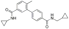 [1,1'-Biphenyl]-3,4'-dicarboxaMide, N3-cyclopropyl-N4'-(cyclopropylMethyl)-6-Methyl-|