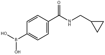 4-(シクロプロピルアミノカルボニル)フェニルボロン酸 化学構造式
