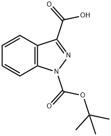 1H-Indazole-1,3-dicarboxylicacid,1-(1,1-diMethylethyl)ester Structure
