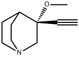 1-Azabicyclo[2.2.2]octane,3-ethynyl-3-methoxy-,(3R)-(9CI) 化学構造式