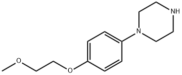 1-[4-(2-METHOXY-ETHOXY)-PHENYL]-PIPERAZINE 化学構造式