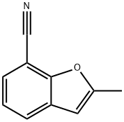 7-Benzofurancarbonitrile,  2-methyl- 化学構造式