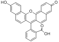 2-(11-羟基-3-氧代-3H-二苯[C,H]氧杂蒽-7-基)苯甲酸 结构式