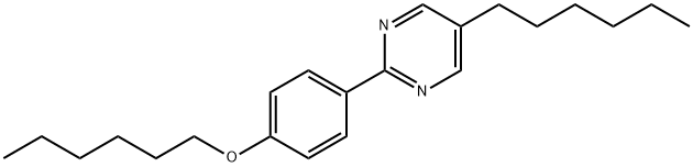 5-Hexyl-2-(4-hexyloxyphenyl)pyrimidine 化学構造式