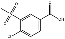 4-chloro-3-methylsulfonyl-benzoic acid, 51522-07-7, 结构式