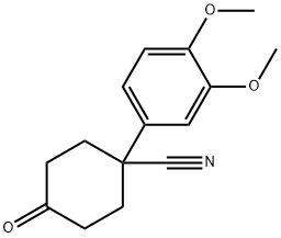 4-CYANO-4-(3,4-DIMETHOXYPHENYL)CYCLOHEXANONE Structure