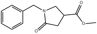 5-オキソ-1-(フェニルメチル)-3-ピロリジンカルボン酸メチル 化学構造式