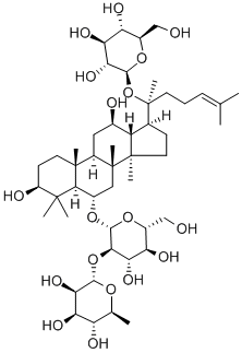 ジンセノシド-RE FROM PANAX GINSENG (KOREAN GINSENG) ROOT 化学構造式