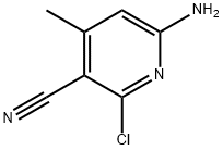 6-AMINO-2-CHLORO-4-METHYLPYRIDINE-3-CARBONITRILE 化学構造式