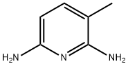 3-メチル-2,6-ピリジンジアミン 化学構造式