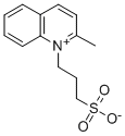 2-Methyl-1-(3-sulphonatopropyl)quinolinium Structure