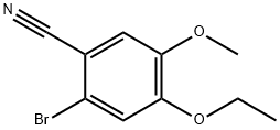 2-溴-4-乙氧基-5-甲氧基苯甲腈,515846-45-4,结构式