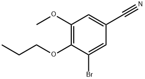 3-BROMO-5-METHOXY-4-PROPOXYBENZONITRILE