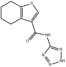 Benzo[b]thiophene-3-carboxamide, 4,5,6,7-tetrahydro-N-1H-tetrazol-5-yl- (9CI),515858-91-0,结构式