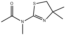 Acetamide,  N-(4,5-dihydro-4,4-dimethyl-2-thiazolyl)-N-methyl- Structure