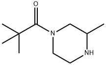 Piperazine, 1-(2,2-dimethyl-1-oxopropyl)-3-methyl- (9CI) 结构式