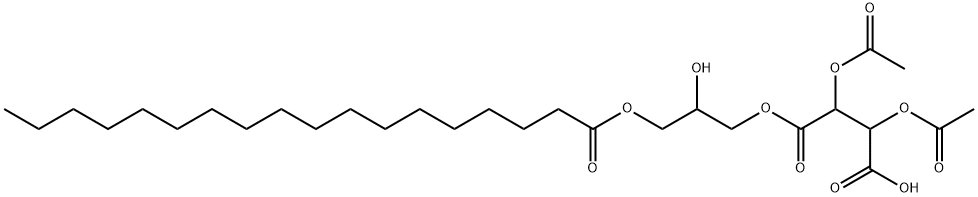 [2-hydroxy-3-[(1-oxooctadecyl)oxy]propyl] hydrogen 2,3-diacetoxysuccinate Structure