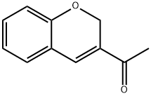 3-アセチル-2H-1-ベンゾピラン 化学構造式