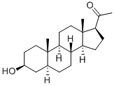 3α-ヒドロキシプレグナン-20-オン 化学構造式