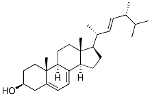 (22E)-5α-エルゴスタ-7,9(11),22-トリエン-3β-オール 化学構造式