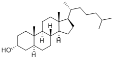 3α-ヒドロキシ-5α-コレスタン 化学構造式