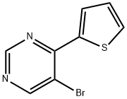 5-溴-4-(噻吩-2-基)嘧啶, 5162-74-3, 结构式
