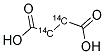 SUCCINIC ACID, [2,3-14C] Structure