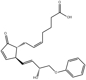 16-PHENOXY TETRANOR PROSTAGLANDIN A2, 51639-10-2, 结构式
