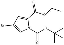4-BROMO-PYRROLE-1,2-DICARBOXYLIC ACID 1-TERT-BUTYL ESTER 2-ETHYL ESTER Struktur