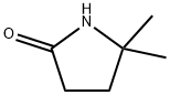 5,5-ジメチルピロリジン-2-オン 化学構造式