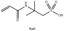2-甲基-2-[(1-氧代-2-丙烯基)氨基]-1-丙磺酸钠盐, 5165-97-9, 结构式