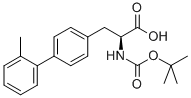 L-2-(BOC-AMINO)-3-(2'-METHYLBIPHENYL-4-YL)PROPANOIC ACID 化学構造式