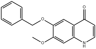 6-(苄氧基)-7-甲氧基喹啉-4(1H)-酮 结构式