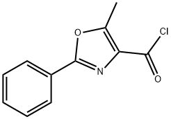 5-甲基-2-苯基-噁唑-4-甲酰氯,51655-71-1,结构式