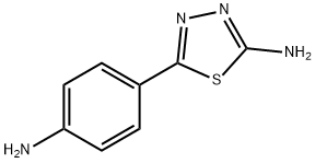 1,3,4-Thiadiazol-2-aMine, 5-(4-aMinophenyl)- Struktur