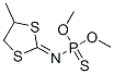 N-(4-Methyl-1,3-dithiolan-2-ylidene)phosphoramidothioic acid O,O-dimethyl ester,5166-62-1,结构式