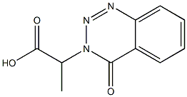 2-(4-OXO-1,2,3-BENZOTRIAZIN-3(4H)-YL)PROPANOIC ACID, 51672-78-7, 结构式