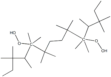(1,1,4,4-四甲基四亚甲基)二[叔戊基]过氧化物	, 5168-50-3, 结构式