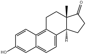 [13α,(-)]-3-ヒドロキシエストラ-1,3,5,7,9-ペンタエン-17-オン 化学構造式