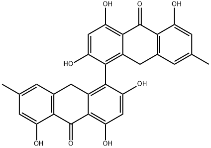 517-48-6 2,2',4,4',5,5'-Hexahydroxy-7,7'-dimethyl-1,1'-bi[anthracen-10(9H)-one]