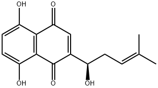 紫草素,517-89-5,结构式