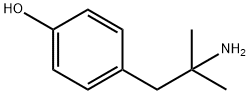 4-(2-アミノ-2-メチルプロピル)フェノール 化学構造式