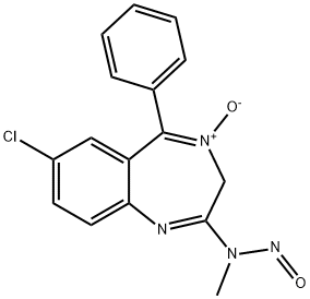 N-nitrosochlordiazepoxide Struktur