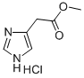 2-(1H-イミダゾール-4-イル)酢酸メチル塩酸塩 化学構造式