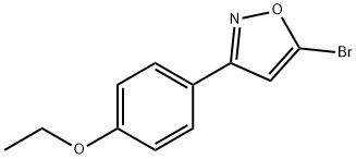 5-BROMO-3-(4-ETHOXYPHENYL)ISOXAZOLE 化学構造式